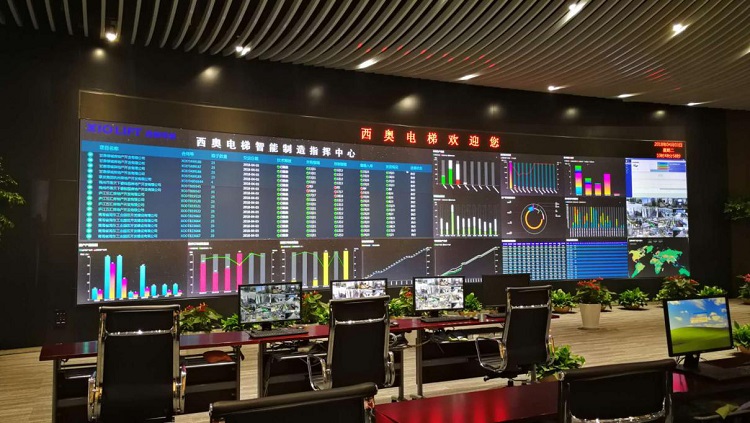 电子看板系统功能即时监机器运转状况,生产数据从现场传感器信号或